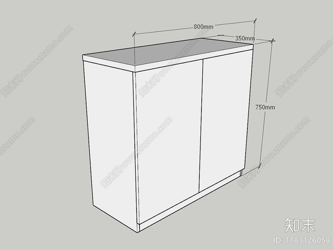 现代日式玄关柜SU模型下载【ID:1183126058】