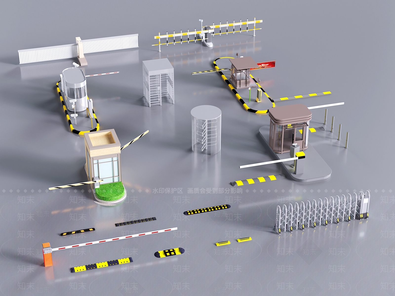 门禁SU模型下载【ID:1183128339】