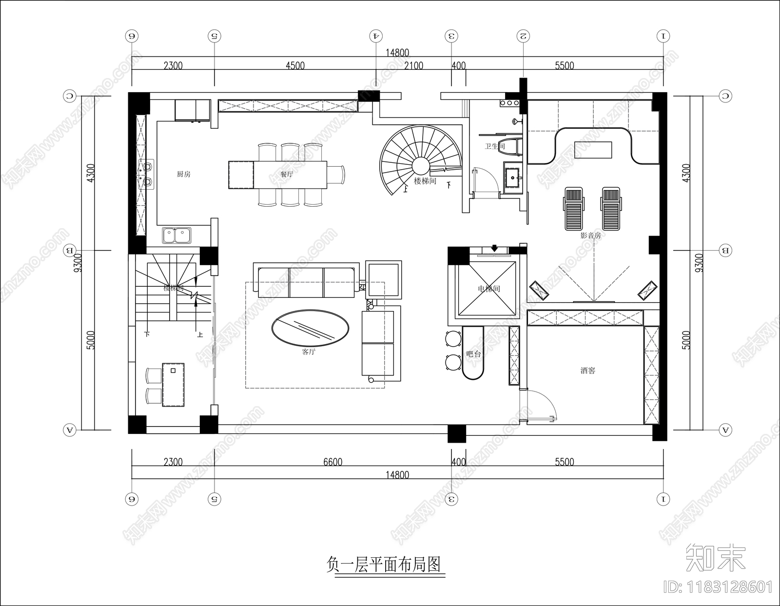 别墅cad施工图下载【ID:1183128601】