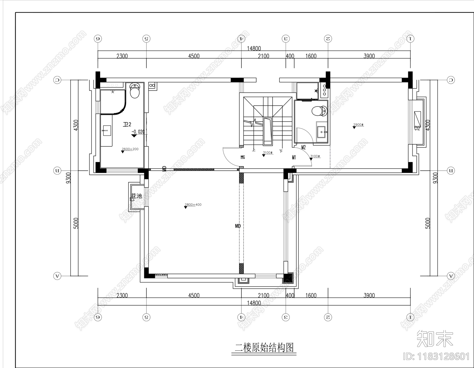 别墅cad施工图下载【ID:1183128601】