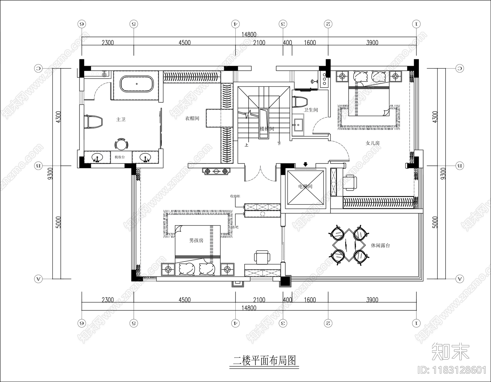 别墅cad施工图下载【ID:1183128601】