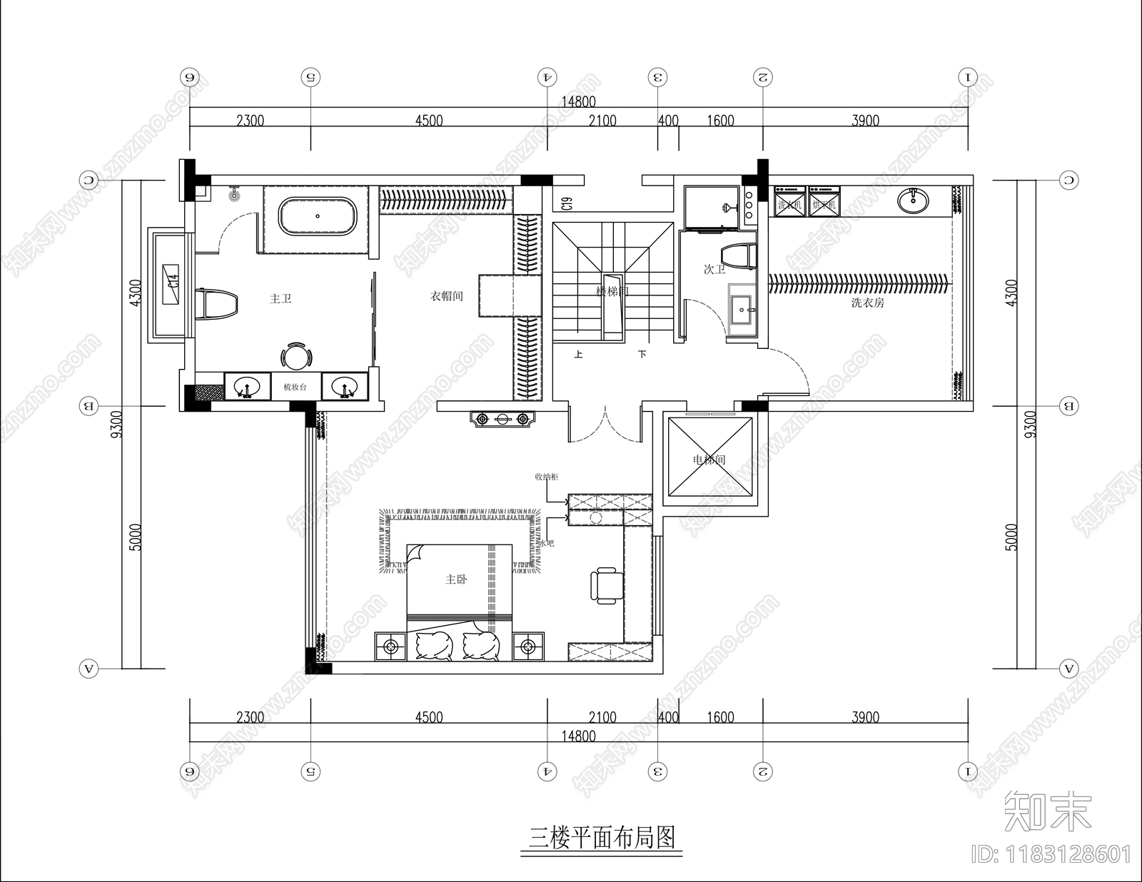 别墅cad施工图下载【ID:1183128601】