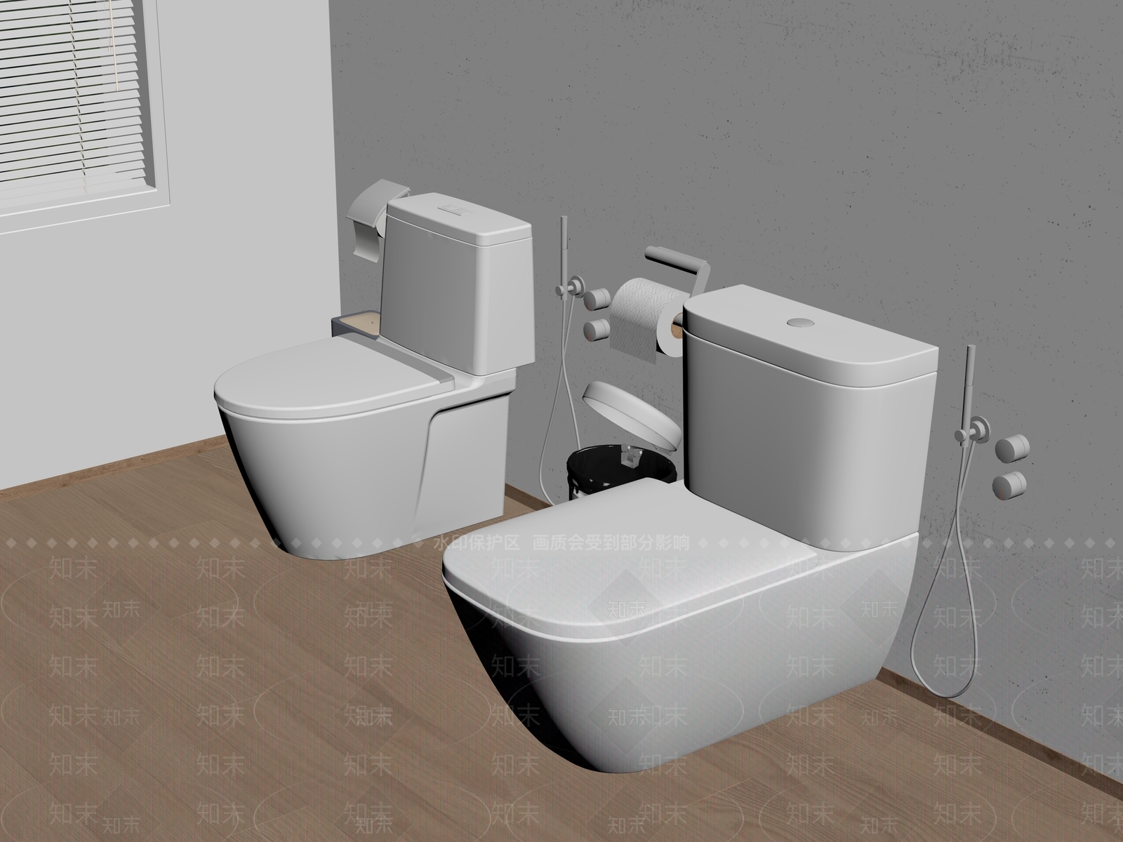 马桶SU模型下载【ID:1183128803】