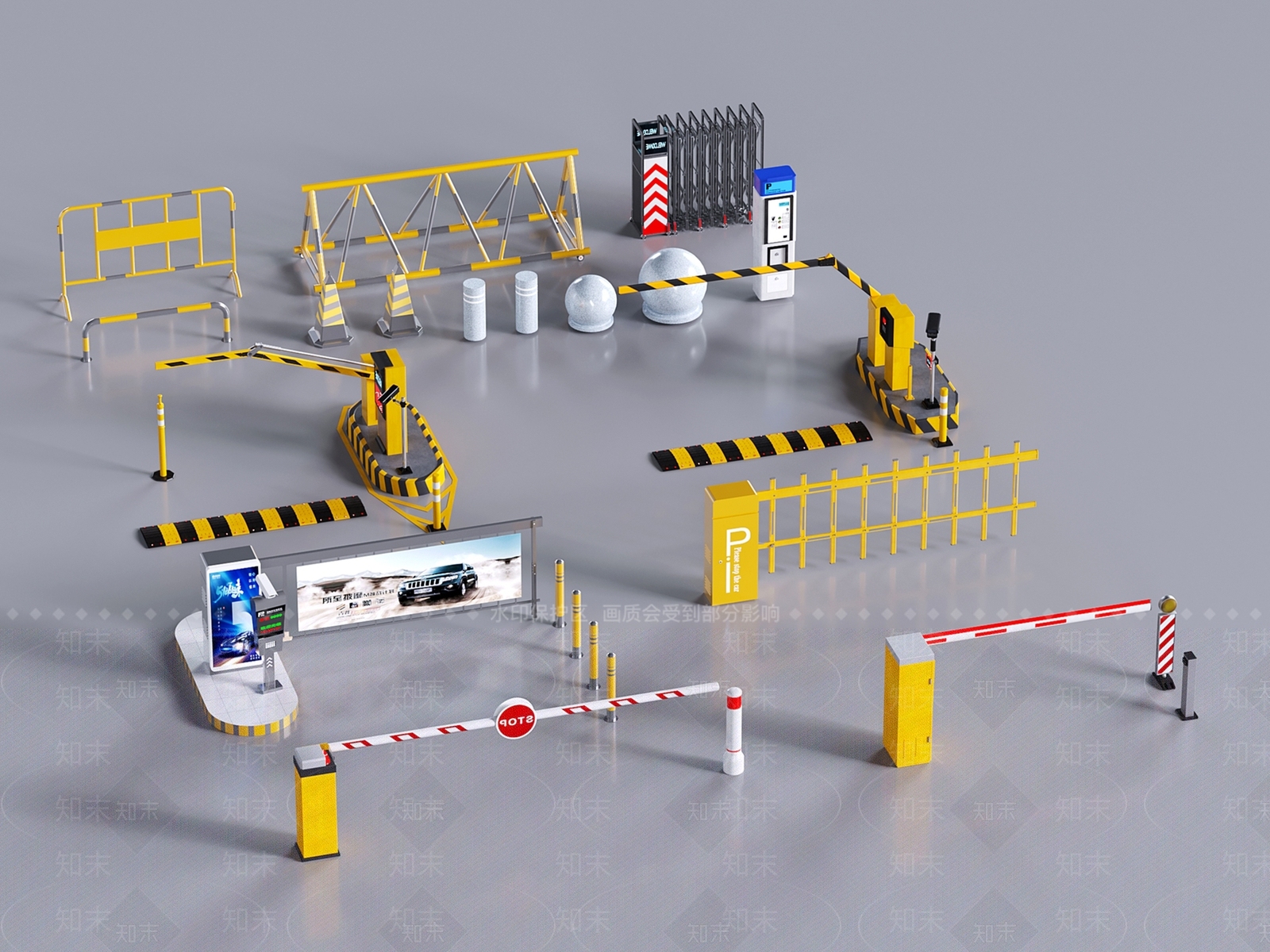 公用器材3D模型下载【ID:1183130198】