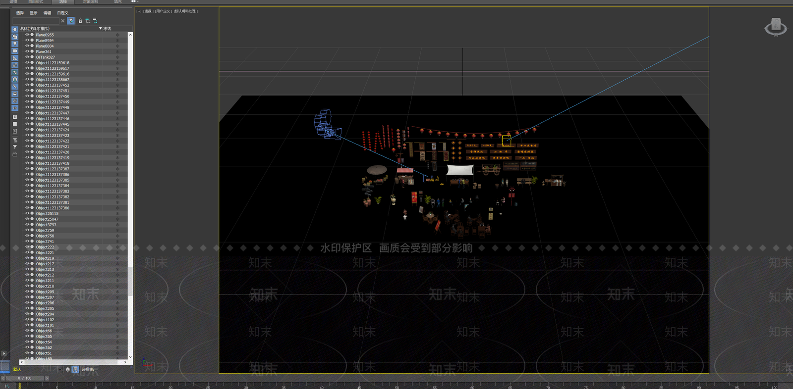 新中式艺术风格建筑3D模型下载【ID:1183132876】