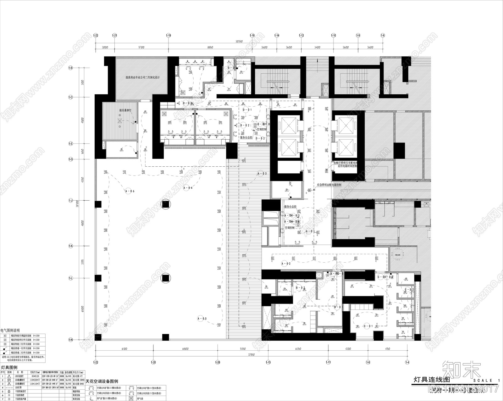 现代会所cad施工图下载【ID:1183139017】