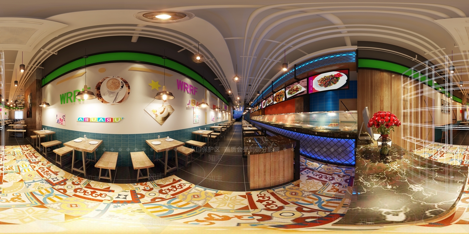 现代茶餐厅3D模型下载【ID:1183143604】