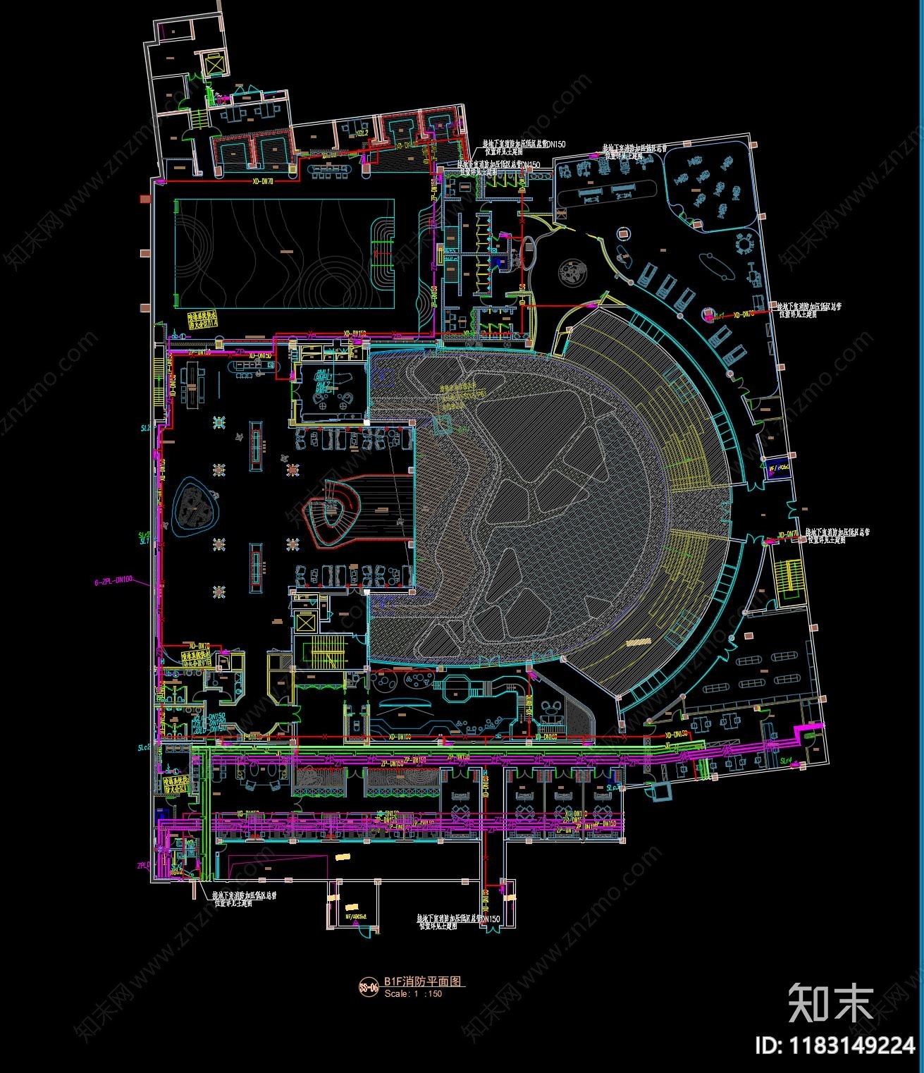 电气图cad施工图下载【ID:1183149224】