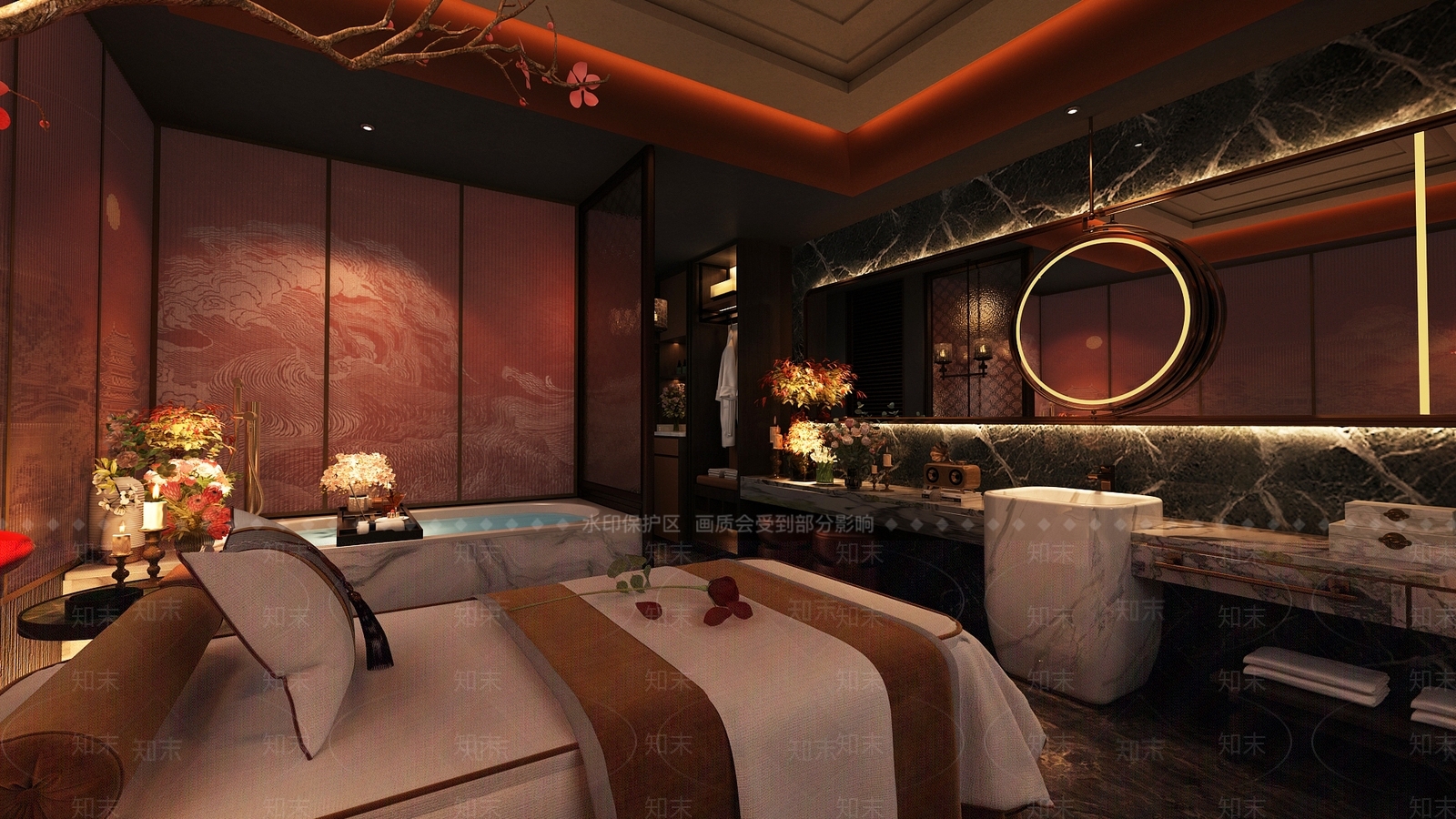 新中式美容院3D模型下载【ID:1183149896】