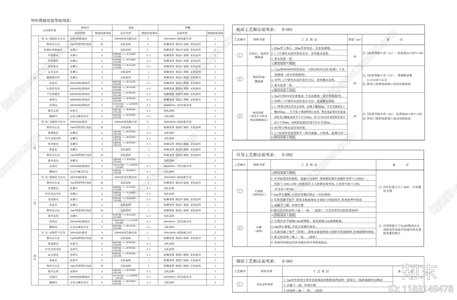 现代学校cad施工图下载【ID:1183149478】