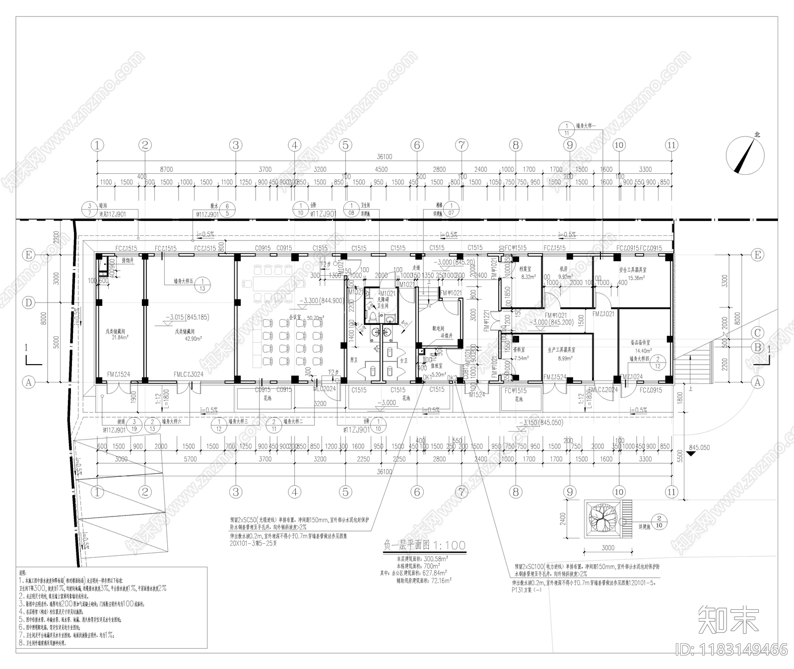 新中式其他办公建筑cad施工图下载【ID:1183149466】