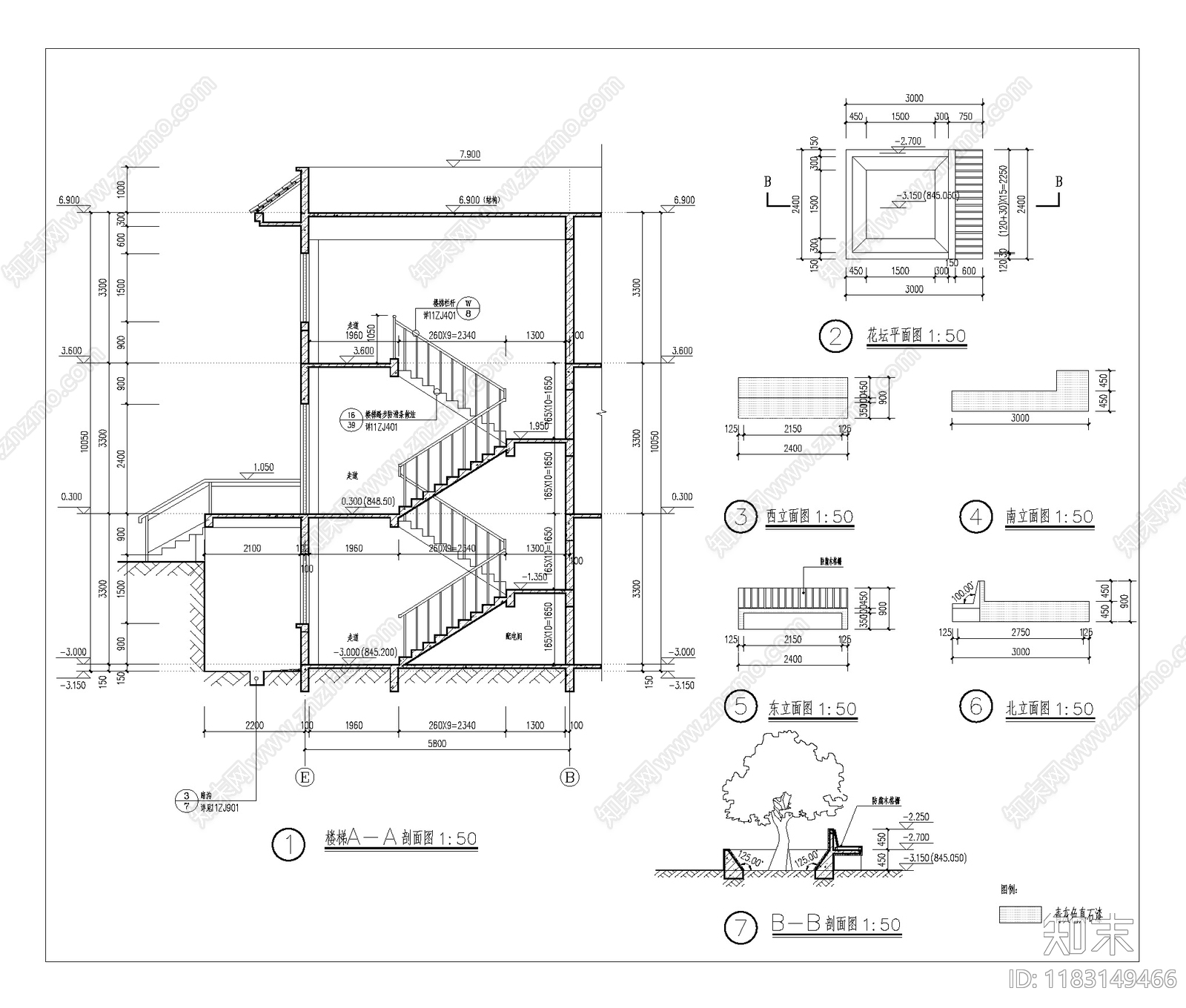 新中式其他办公建筑cad施工图下载【ID:1183149466】