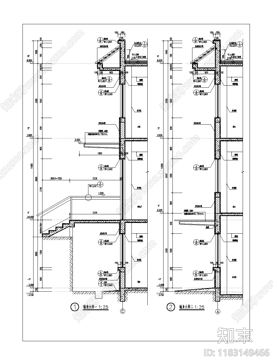 新中式其他办公建筑cad施工图下载【ID:1183149466】