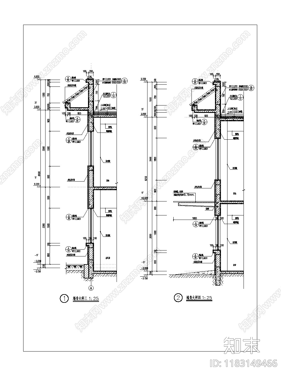 新中式其他办公建筑cad施工图下载【ID:1183149466】