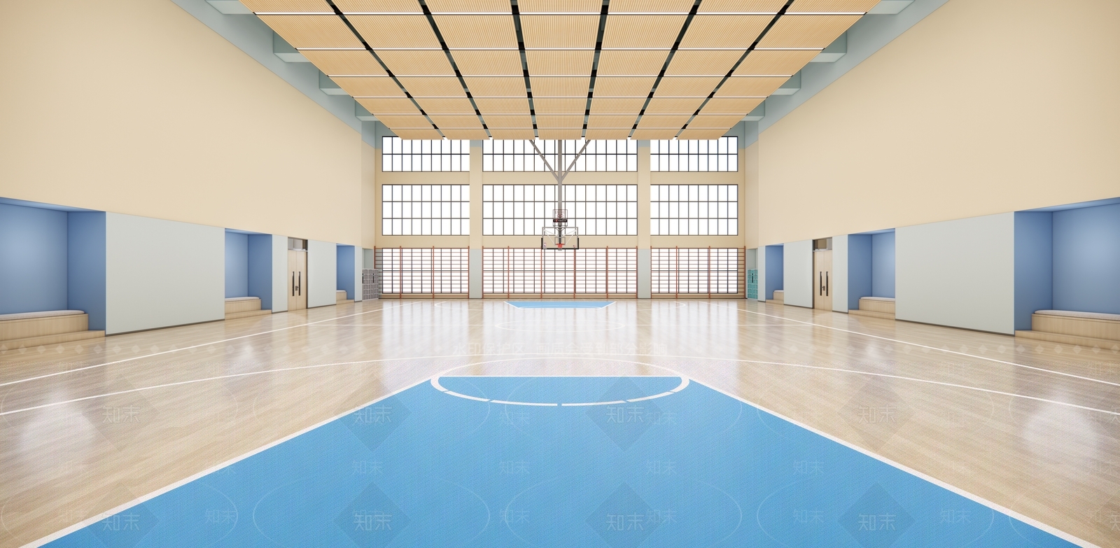 现代简约其他学校空间SU模型下载【ID:1183154905】