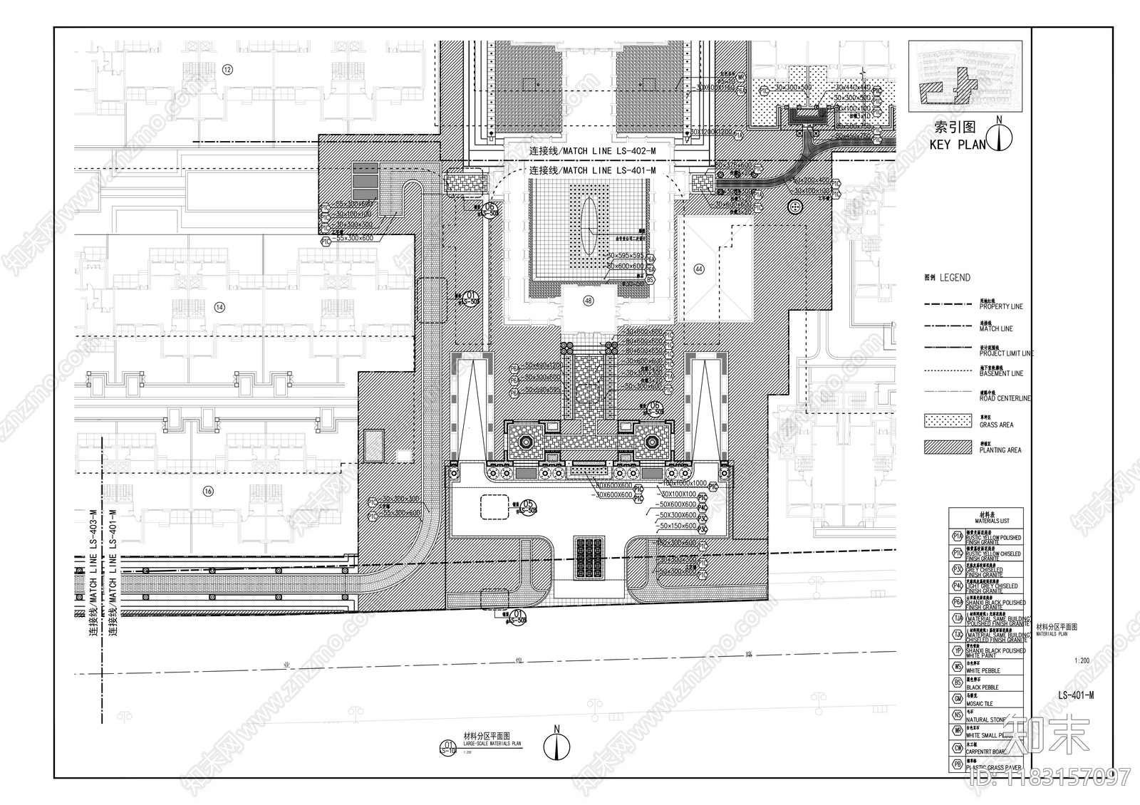 现代小区景观cad施工图下载【ID:1183157097】