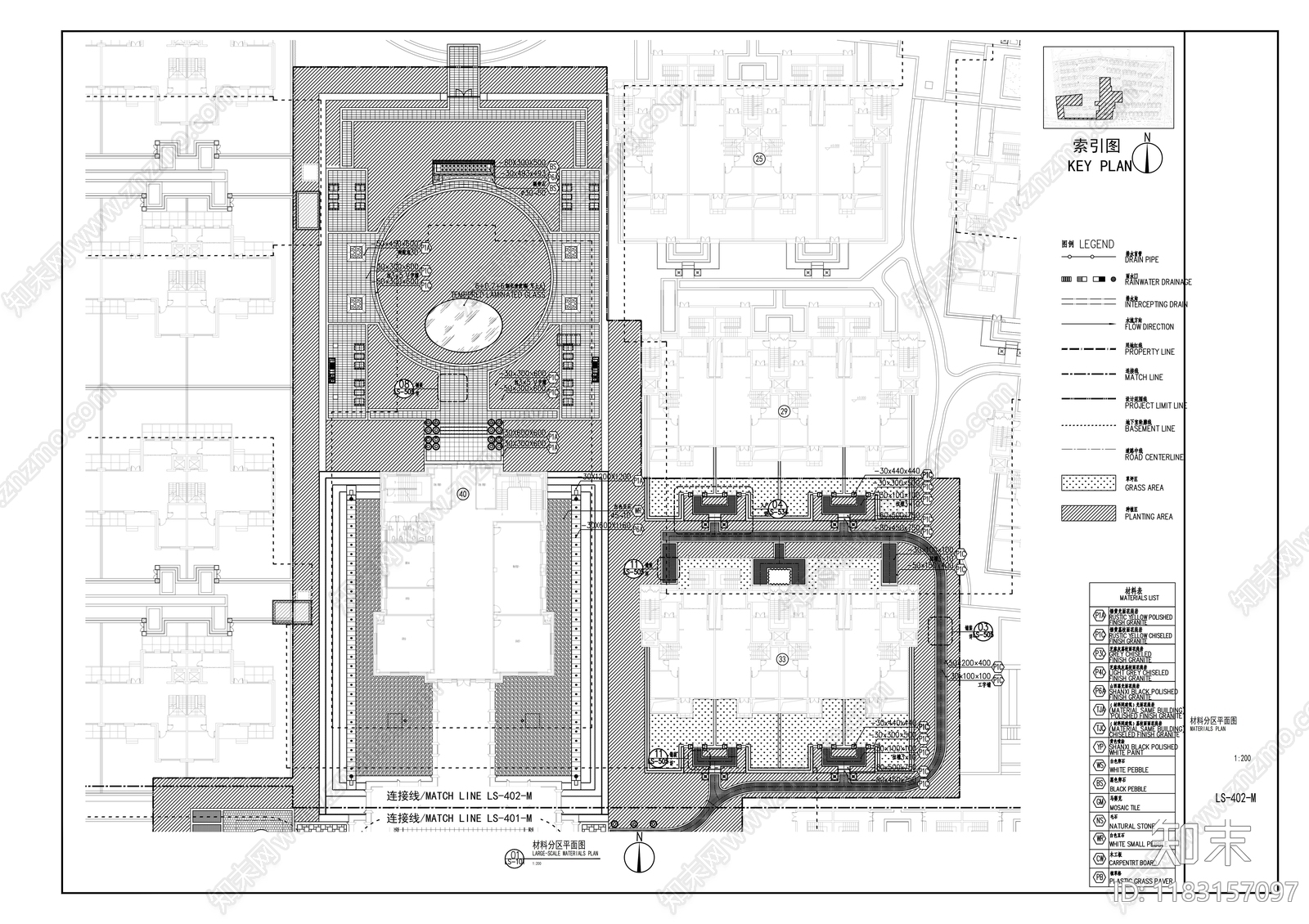 现代小区景观cad施工图下载【ID:1183157097】