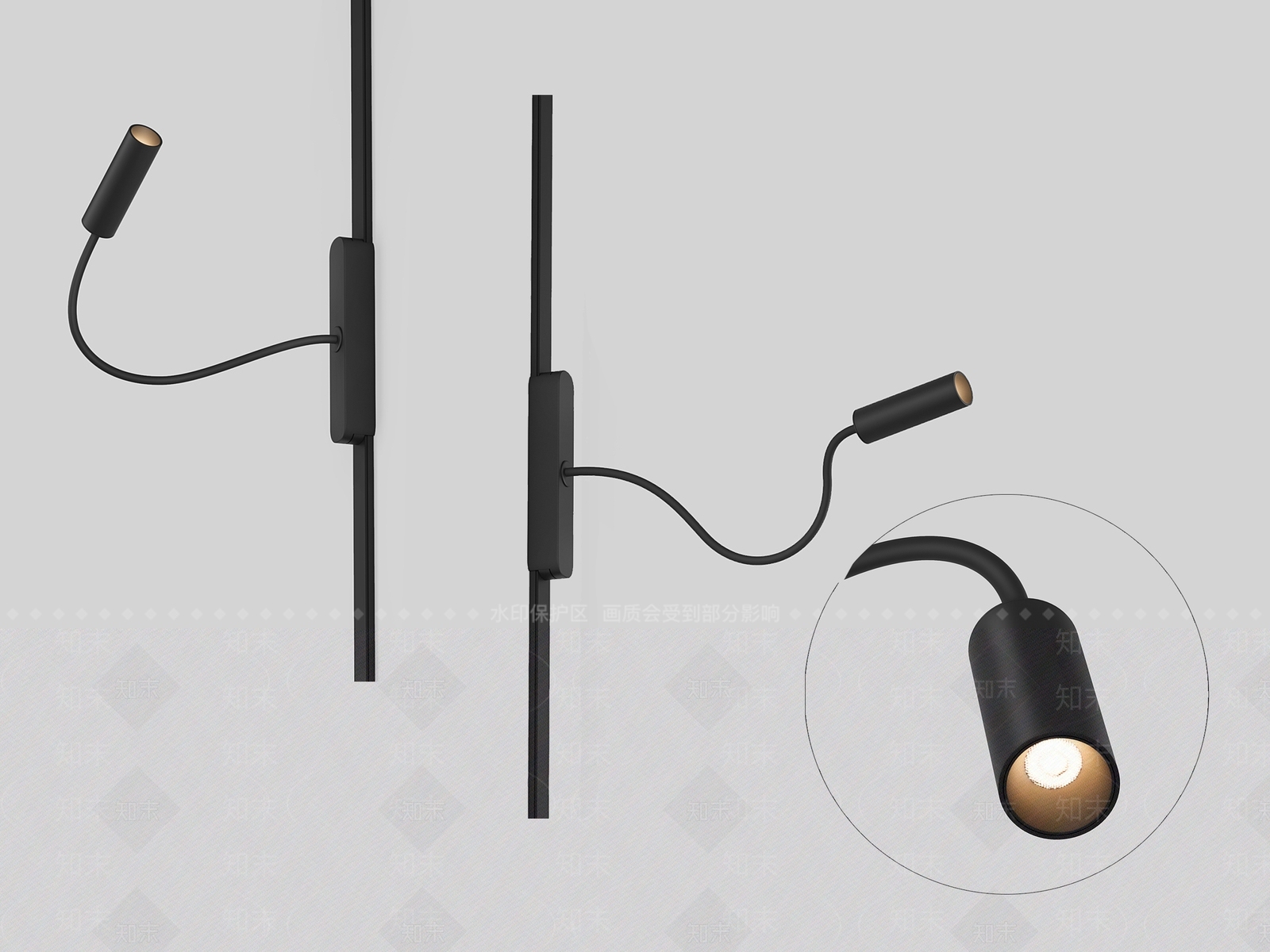 现代灯具组合3D模型下载【ID:1183157123】