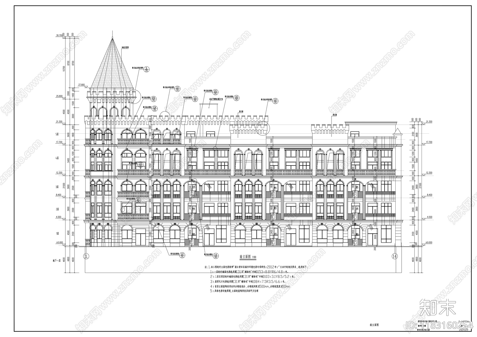 现代幼儿园建筑cad施工图下载【ID:1183160254】