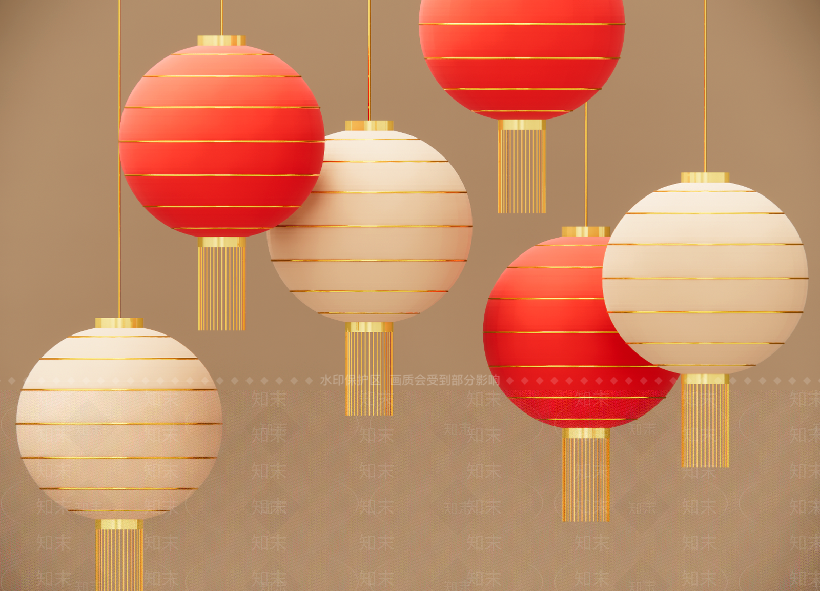 新中式灯笼SU模型下载【ID:1183162189】