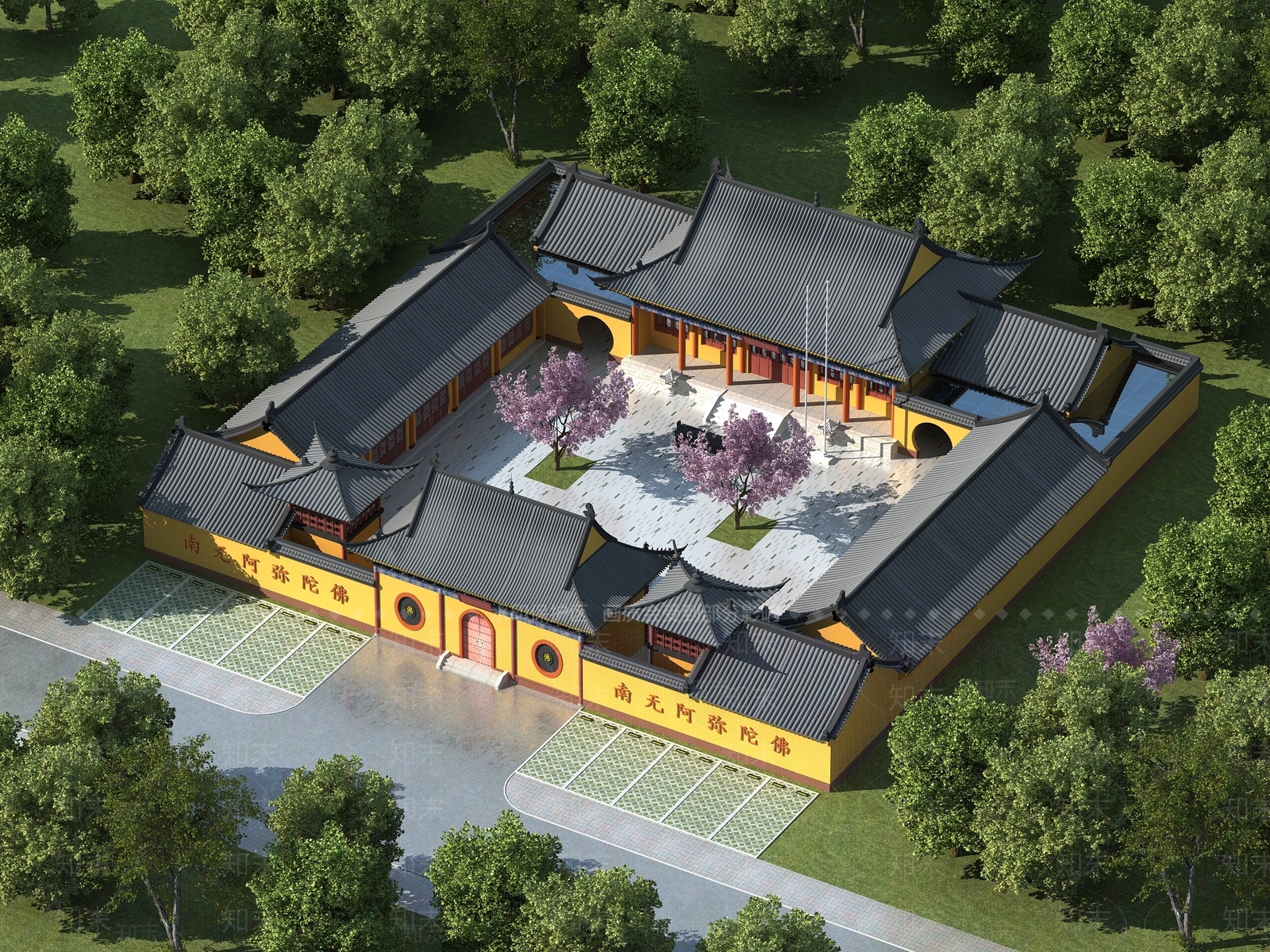 中式新中式古建3D模型下载【ID:1183163796】