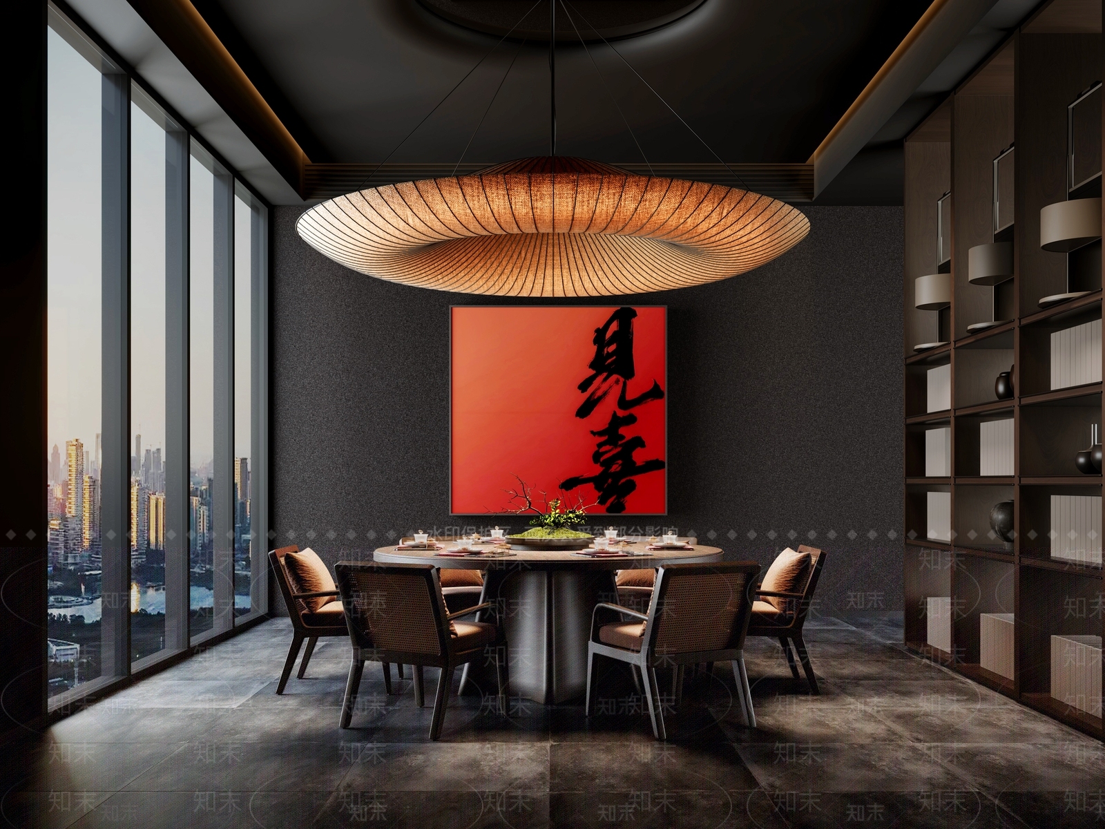新中式中餐厅SU模型下载【ID:1183163949】