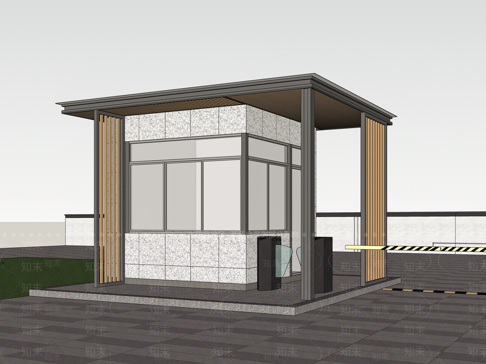 现代小公建SU模型下载【ID:1183177044】