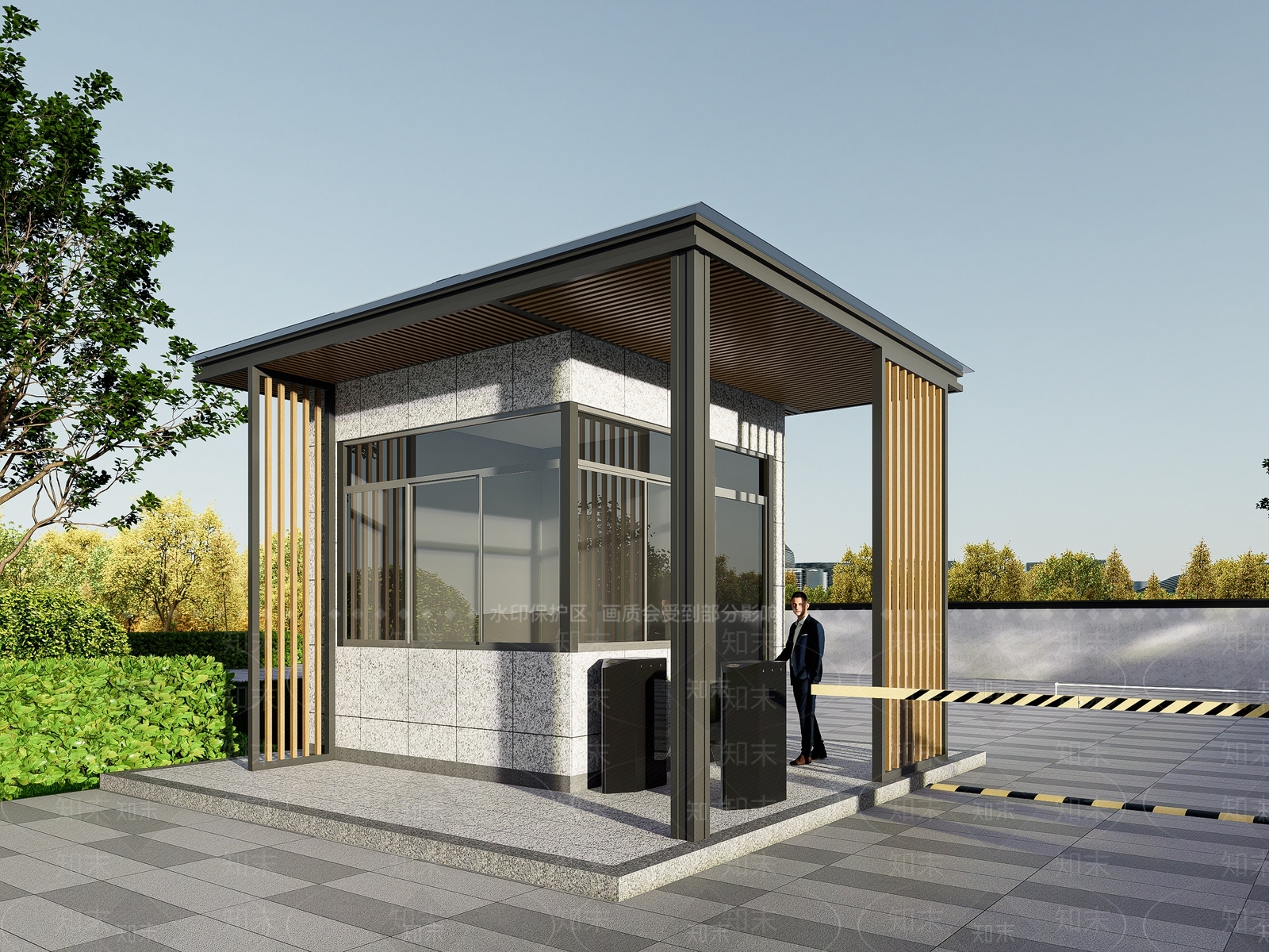 现代小公建SU模型下载【ID:1183177044】