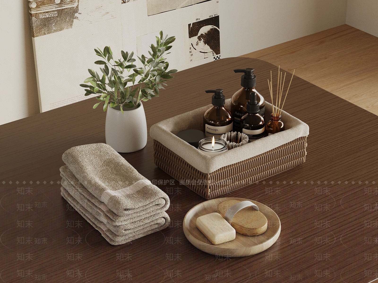 洗浴用品SU模型下载【ID:1183178552】