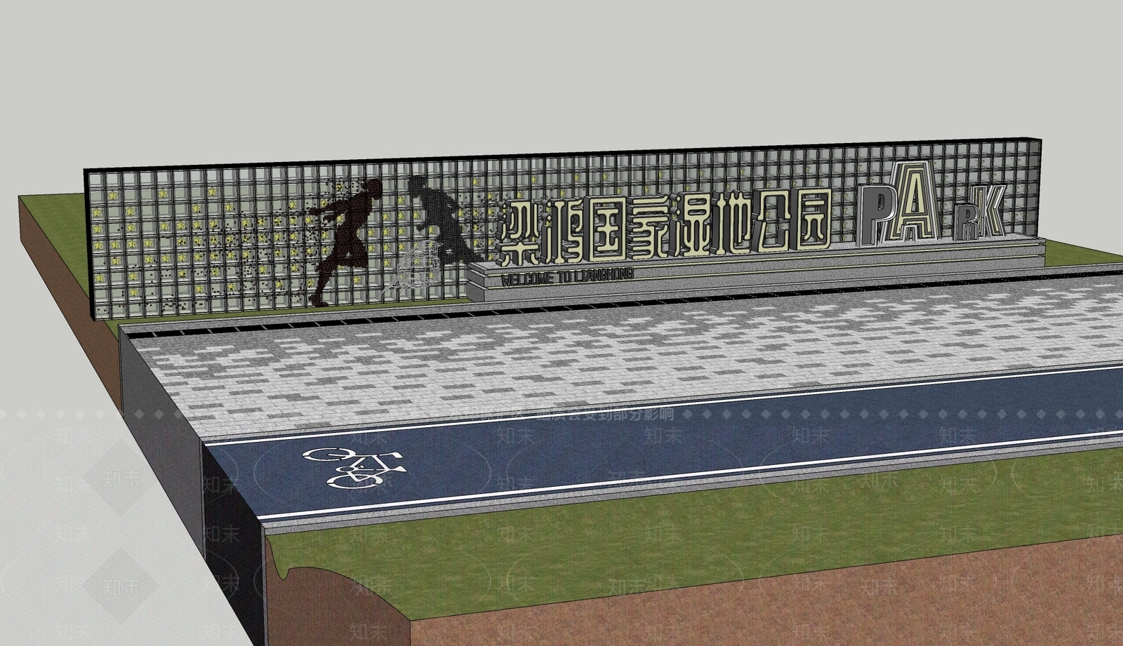现代轻奢滨水景观SU模型下载【ID:1183182491】