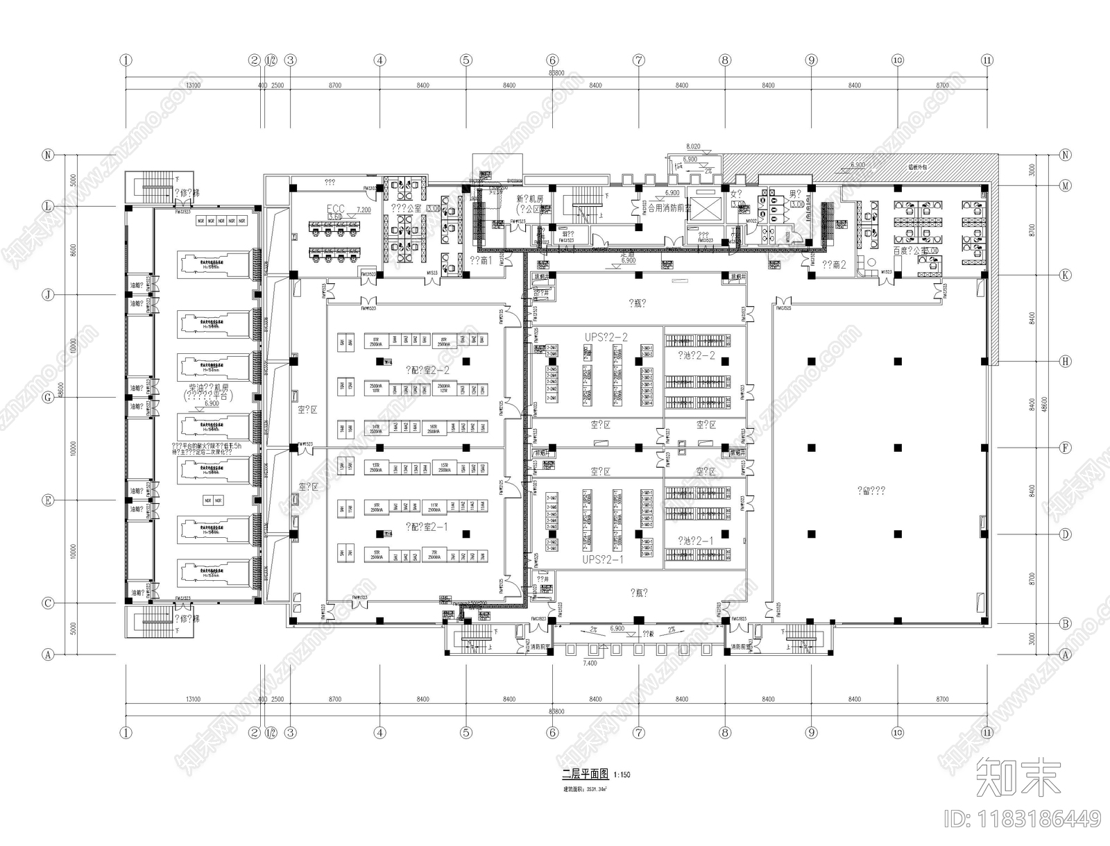 现代其他工装空间cad施工图下载【ID:1183186449】