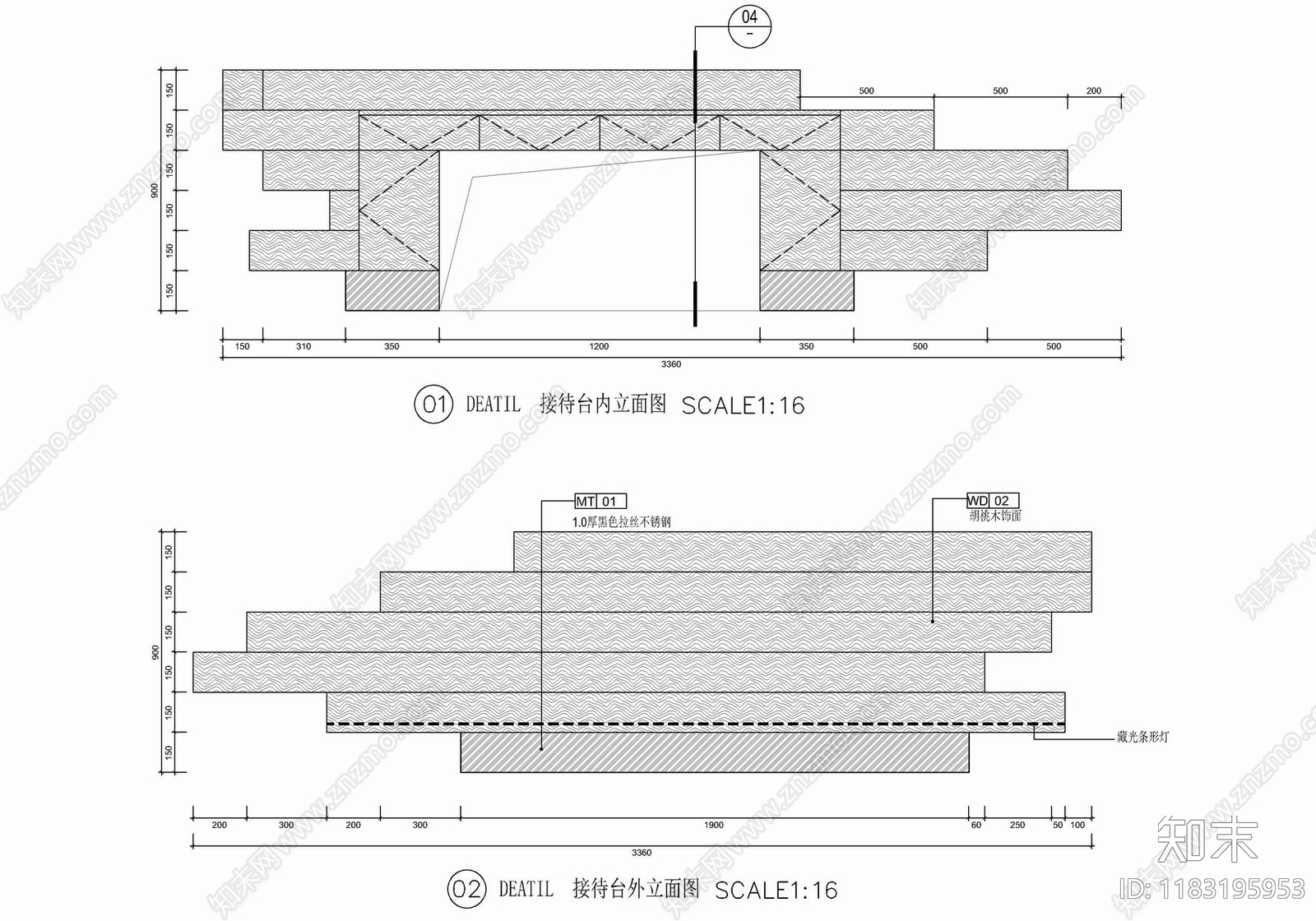 现代家具节点详图cad施工图下载【ID:1183195953】