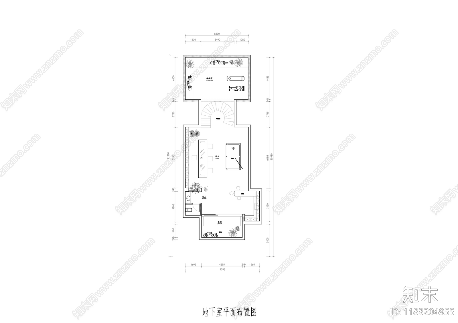 别墅cad施工图下载【ID:1183204955】