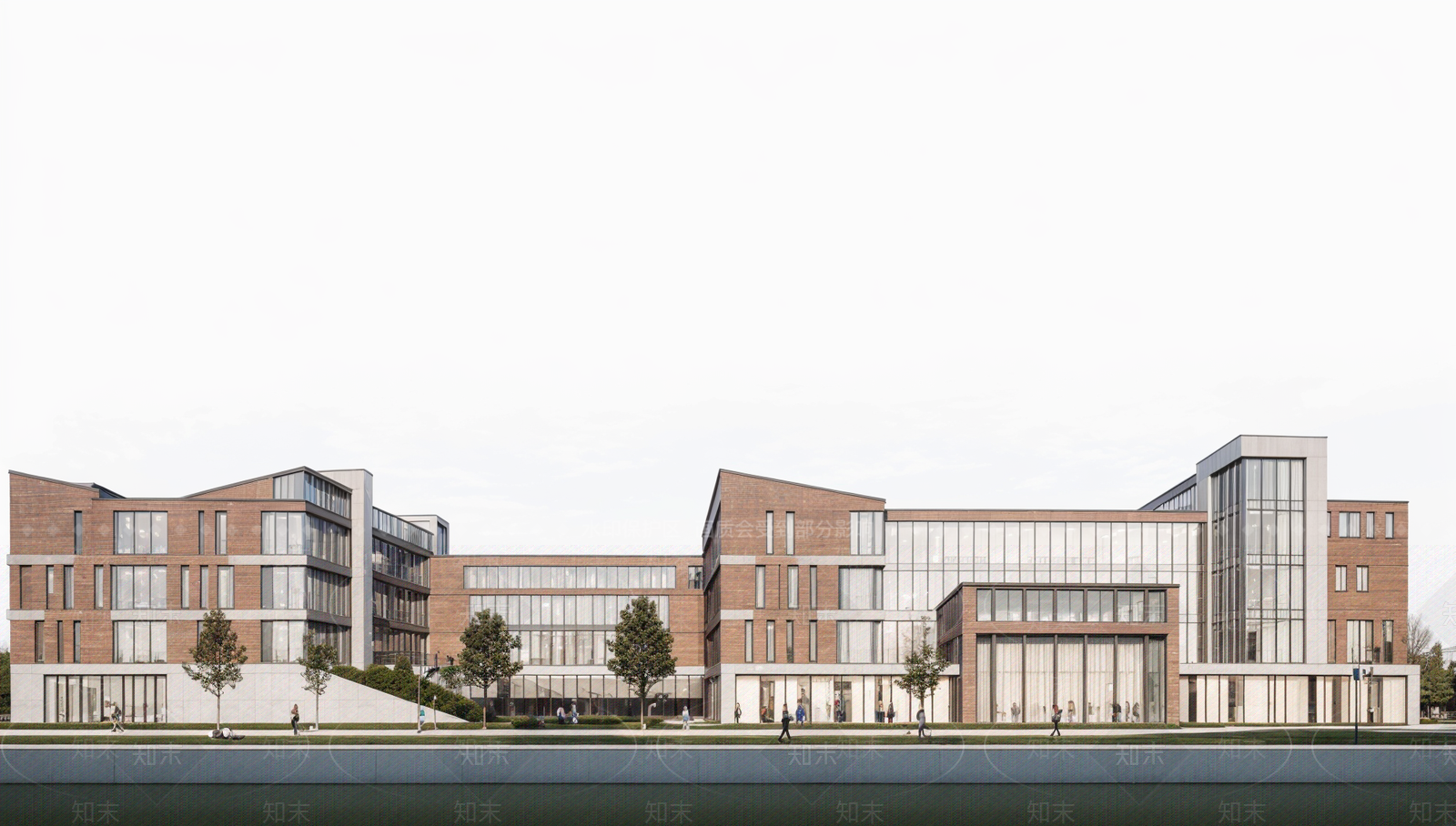 现代学校建筑SU模型下载【ID:1183205712】