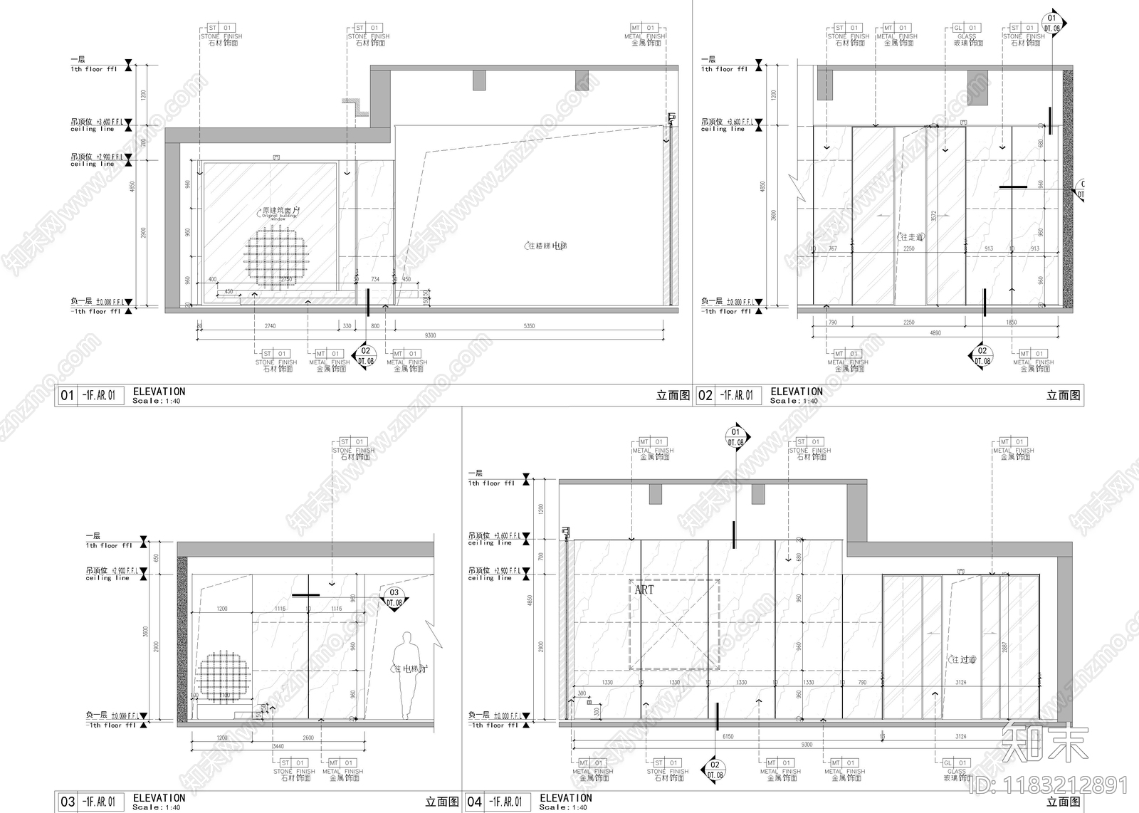 现代会所cad施工图下载【ID:1183212891】