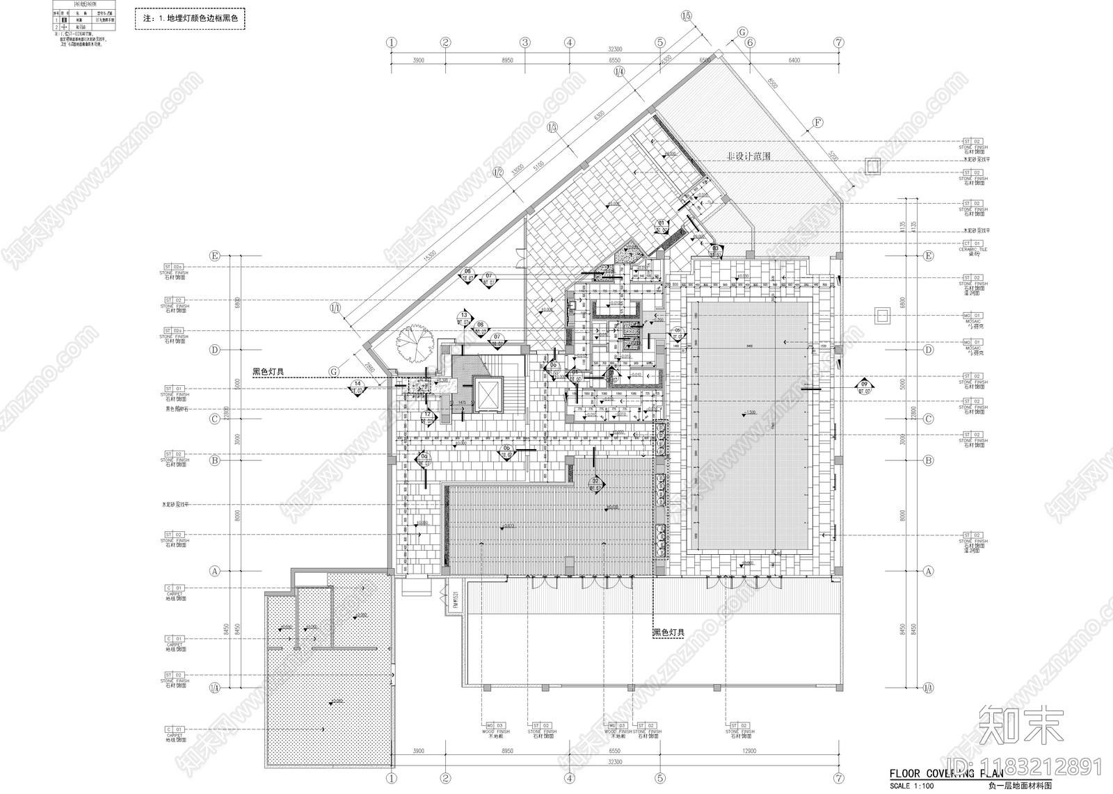 现代会所cad施工图下载【ID:1183212891】