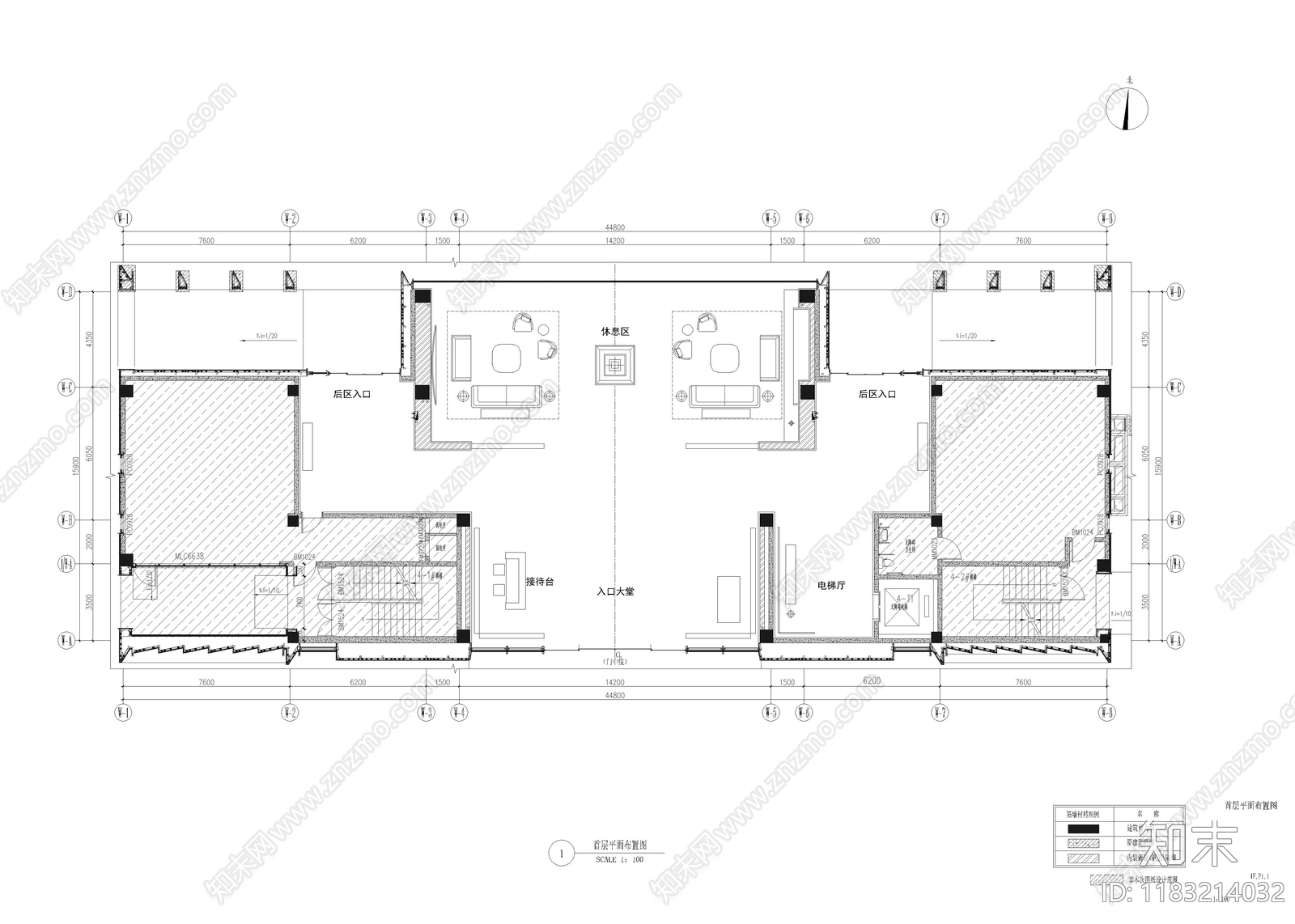 现代会所cad施工图下载【ID:1183214032】