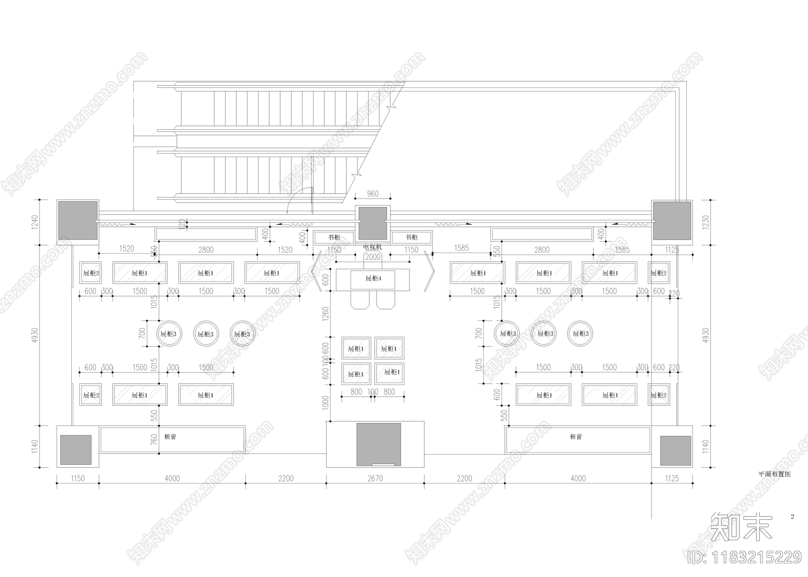 现代珠宝店cad施工图下载【ID:1183215229】