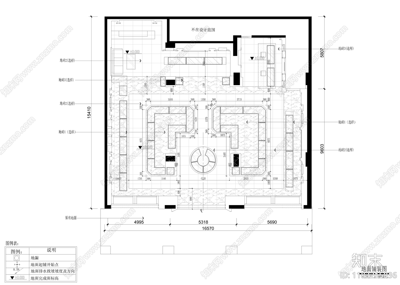 现代新中式珠宝店cad施工图下载【ID:1183215836】