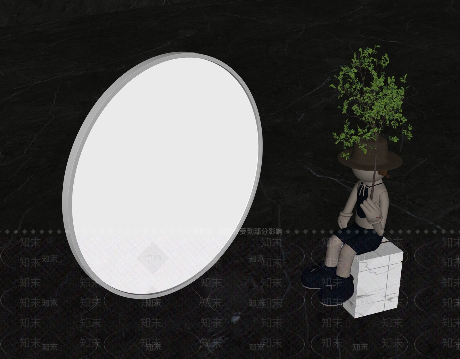 现代简约吸顶灯SU模型下载【ID:1183223467】