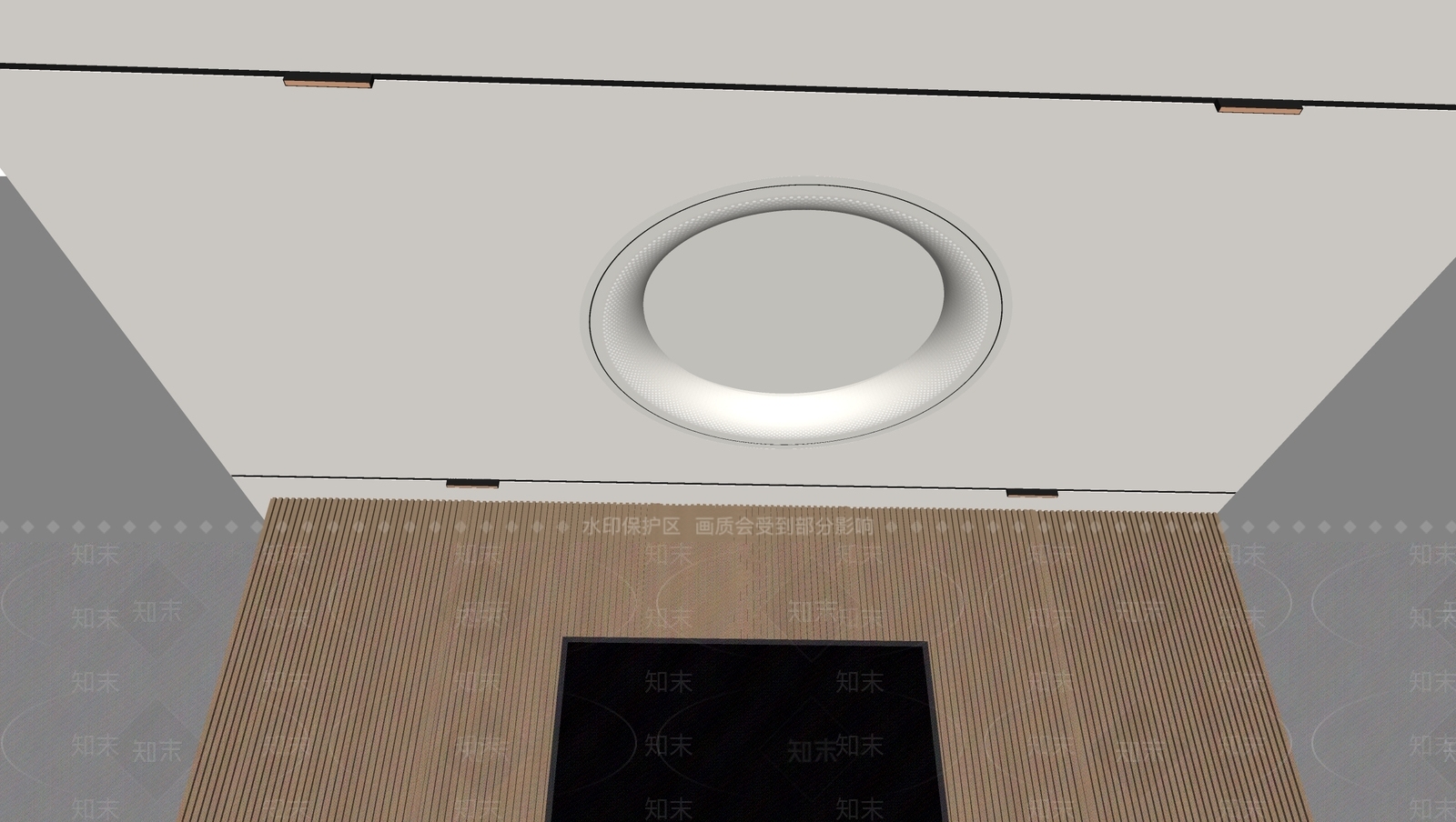 现代吊顶SU模型下载【ID:1183232581】