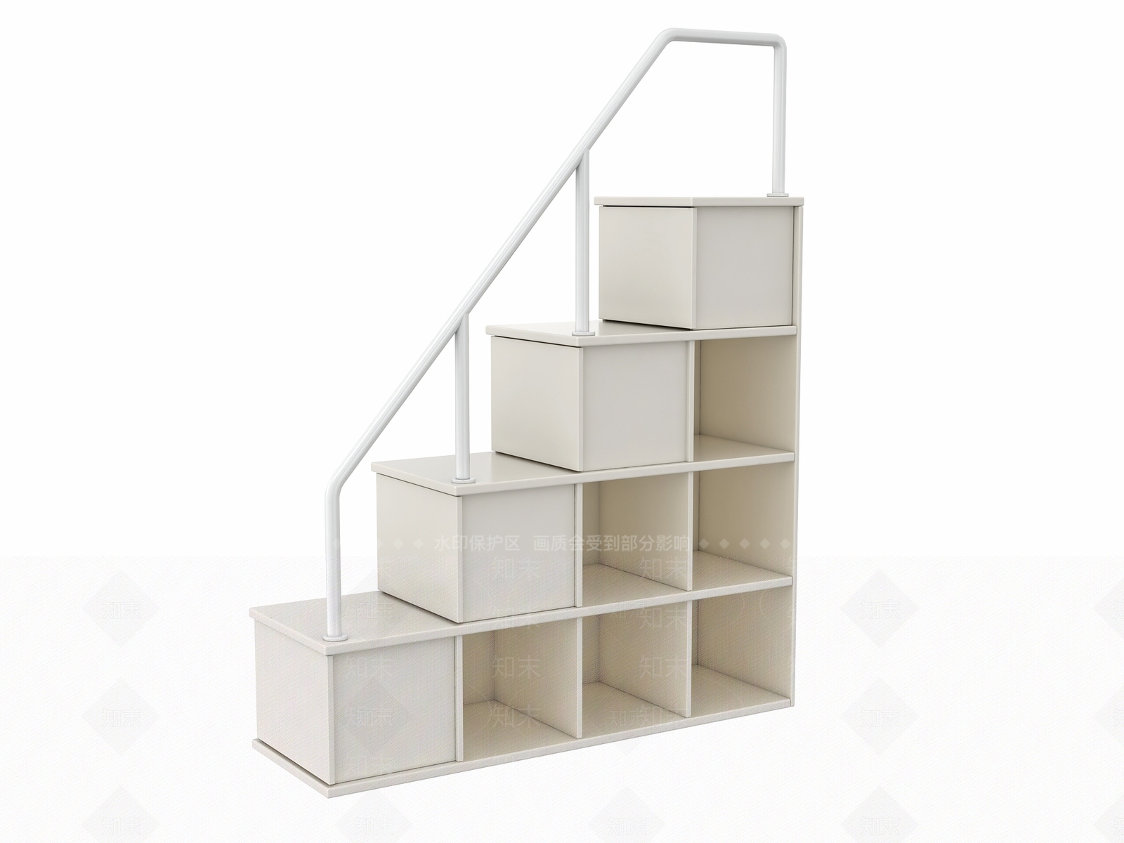 美式楼梯柜3D模型下载【ID:1183247820】