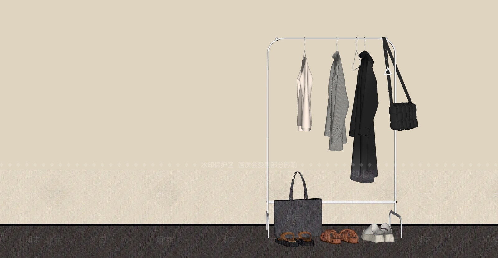 衣服SU模型下载【ID:1183268409】