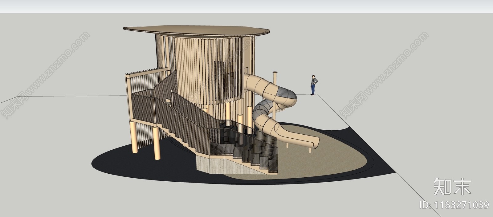 现代儿童游乐区SU模型下载【ID:1183271039】