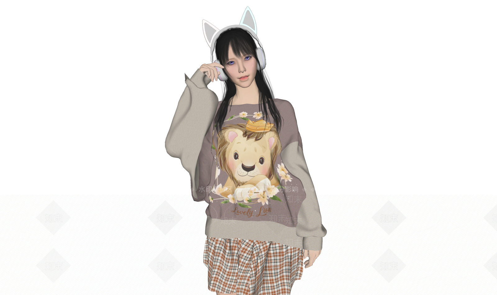 女人3D模型下载【ID:1183271992】