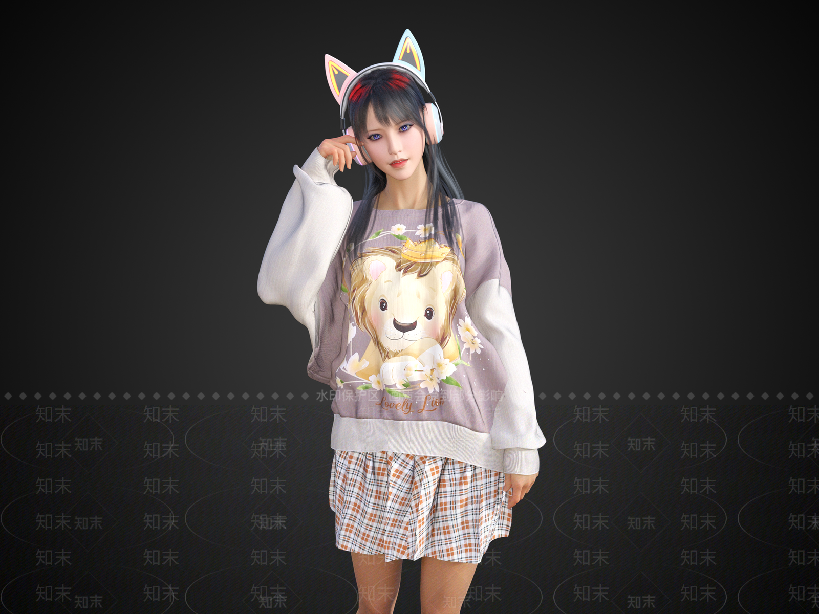 女人3D模型下载【ID:1183271992】