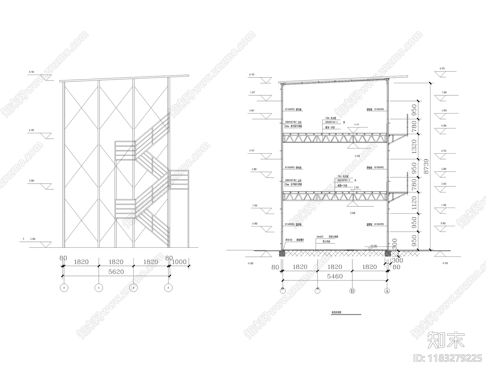 现代其他建筑cad施工图下载【ID:1183279225】