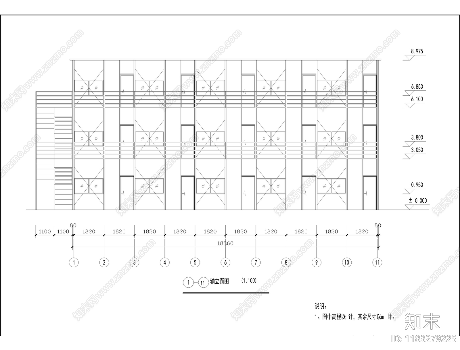 现代其他建筑cad施工图下载【ID:1183279225】