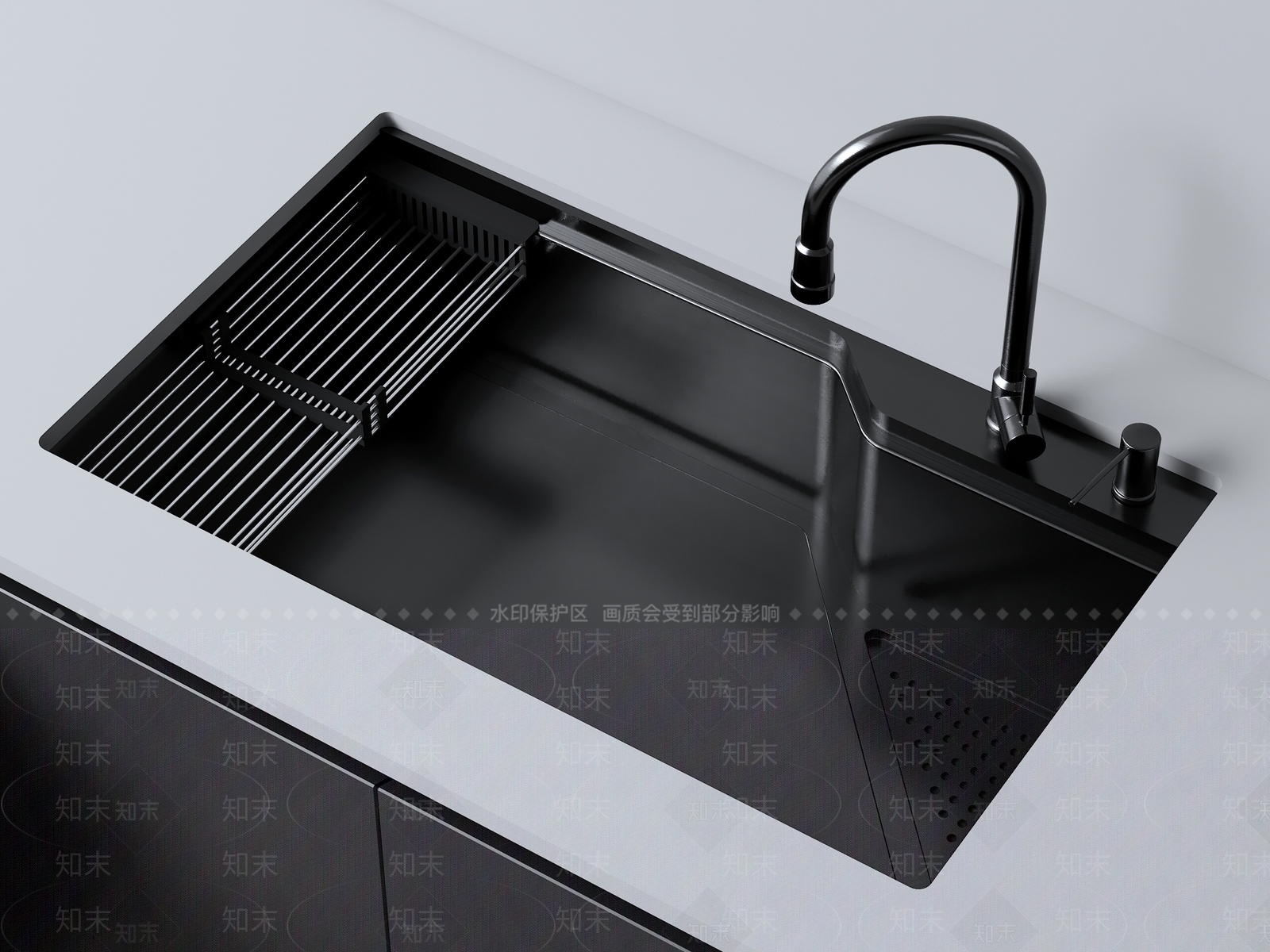 水槽3D模型下载【ID:1183280508】