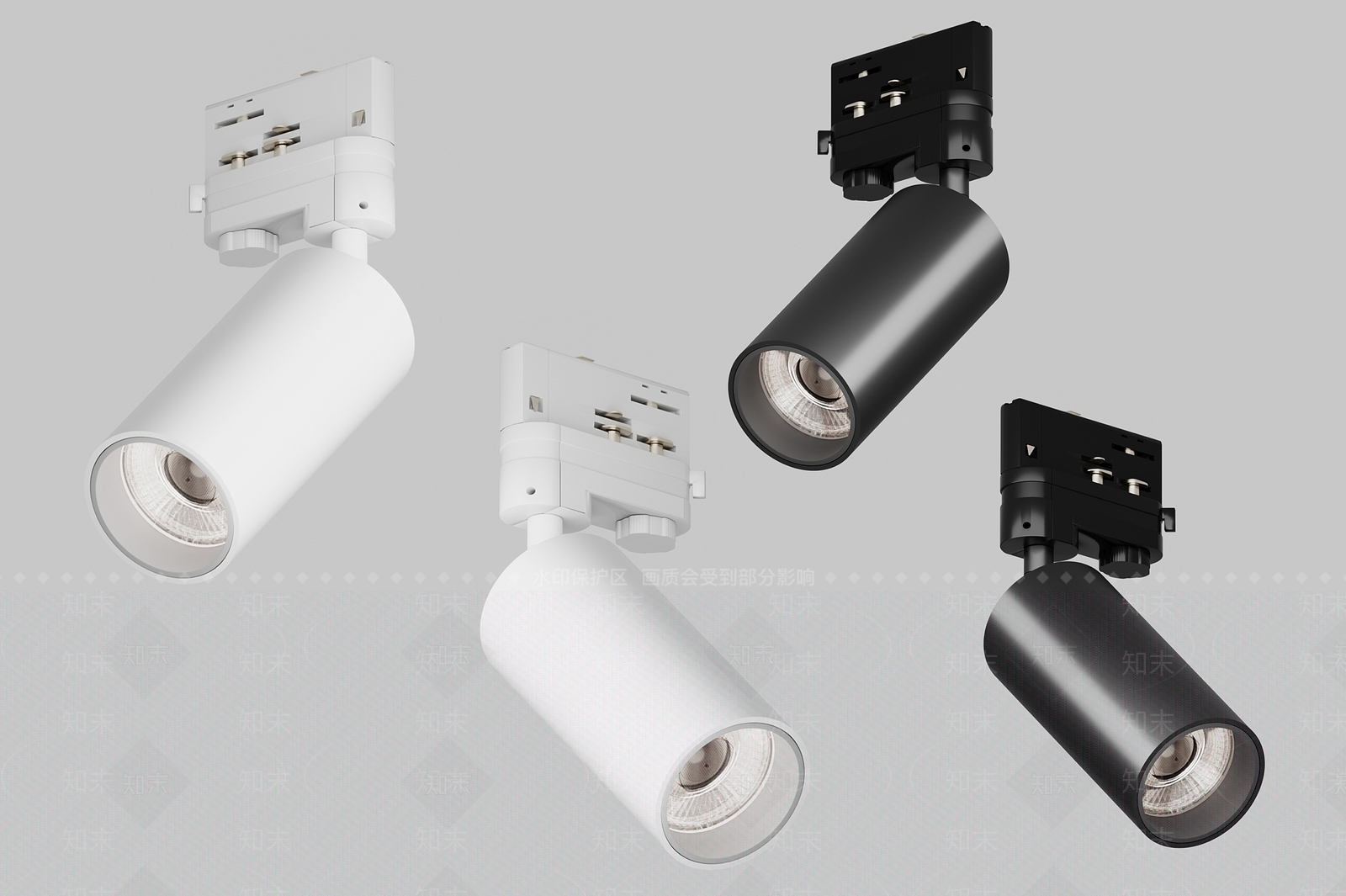 现代灯具组合3D模型下载【ID:1183293422】